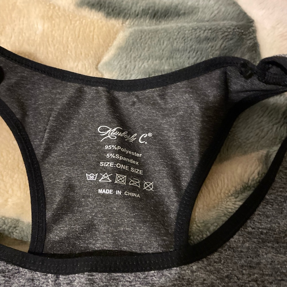 Active Set Top And Short Gray One Size - image 5